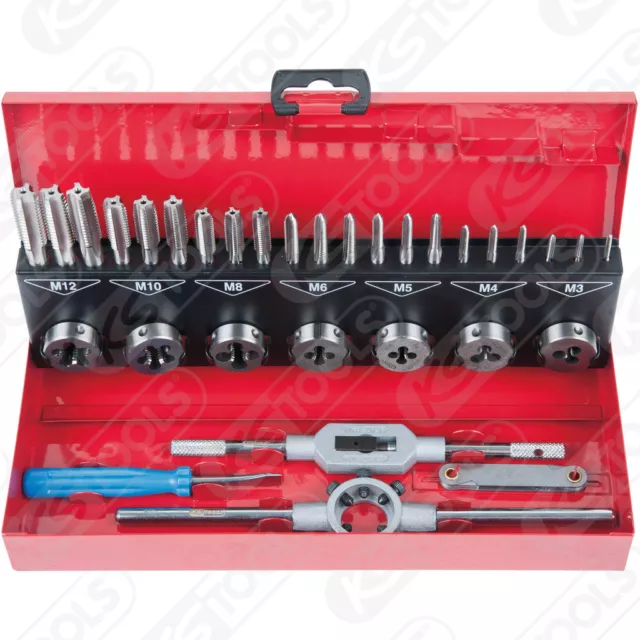 Ks tools HSS Co Jeu D'Outils de Filetage, 32-tlg. 331.0732