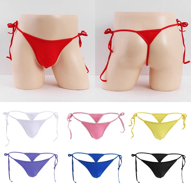 String Pour Homme En Coton - Slip G-string Avec Pochette Bombée - Noir - Neuf Avec étiquettes