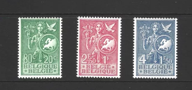 Belgium, 1953, SG1482 - 4, MM. ref A119