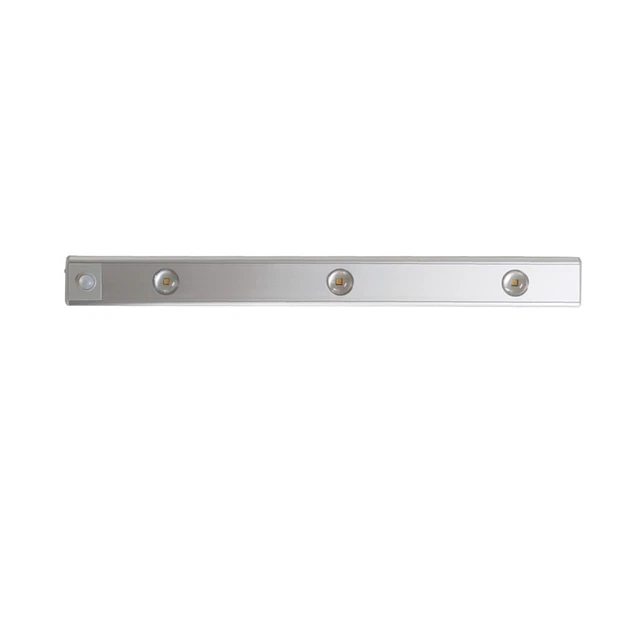 ↑(SILVER)LED CLOSET LIGHT Ultra Thin Intelligent Rechargeable Wireless ...