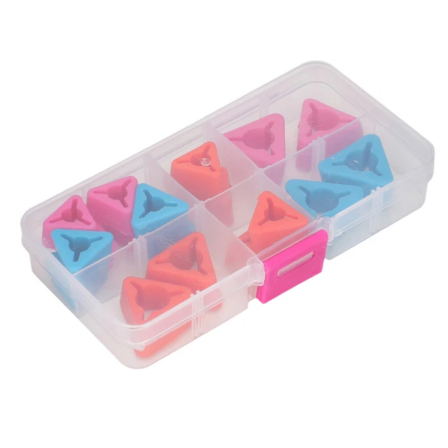 18 Pcs Crochet Markers Knitting Crochet Locking Markers Ring Accessories Bracket