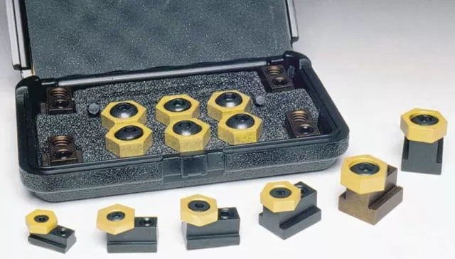 Mitee-Bite 5/8" x 1/2"-13 Workholding T-Slot Clamping Kit-Holding Force 3000Lbs
