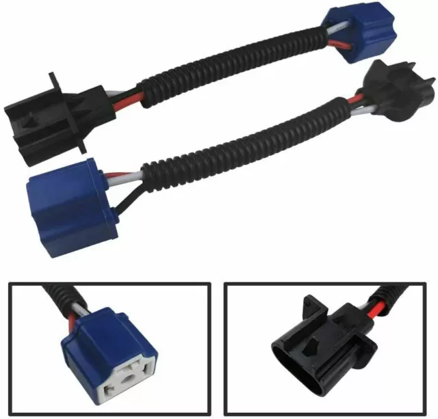 H13 9008 to H4 9003 Pigtail Headlight Conversion Harness For Jeep Wrangler JK TJ H13 9008 to H4 9003 Pigtail Headlight Conversion Harness For Jeep Wrangler JK TJ