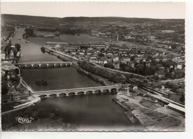 NEUVES MAISONS - Meurthe et Moselle - CPA 54 - Vue aérienne Ponts sur la Moselle