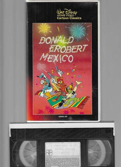 WALT DISNEY CARTOON Classics DONALD EROBERT MEXICO VHS Rarität EUR 29 ...