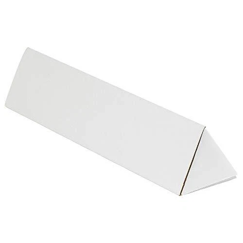 BOX USA BMTM336 Triangle Mailing Tubes 3" x 36-1/4" Oyster White Pack of 50