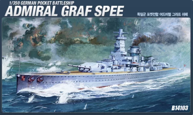 Academy1/350 German Pocket Battleship ADMIRAL GRAF SPEE Plastic model kit #14103