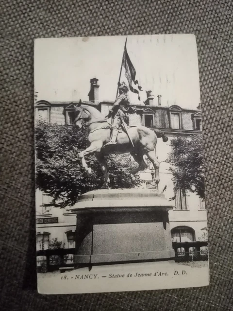 Cpa Nancy Statue Of Jeanne D Arc