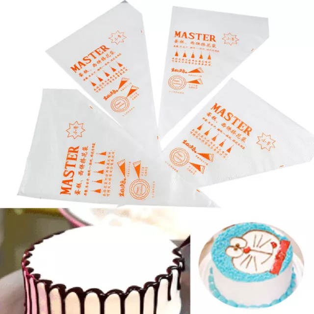 100Pcs Disposable Icing Piping Cake Pastry Cupcake Decorating Bags