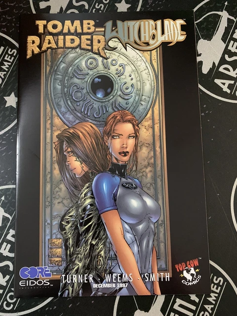Tomb Raider Witchblade Special #1 1997 Image Top Cow Black Border Variant VHTF