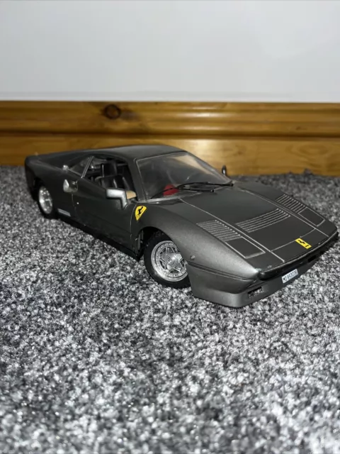 Used Tonka Polistil Ferrari GTO 1:16 Scale Model Car Grey Diecast Collectors