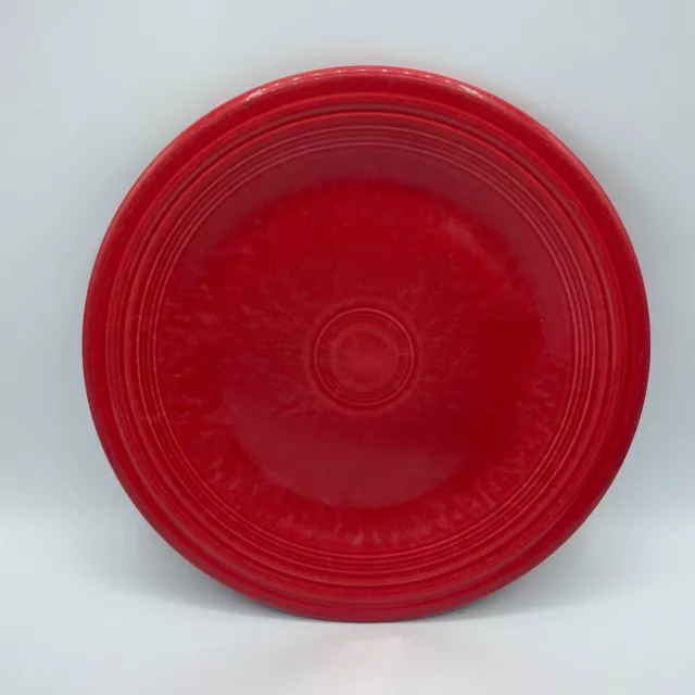 ONE Fiestaware BISTRO dinner PLATE Scarlet Red FIESTA WARE 10.5" 2007