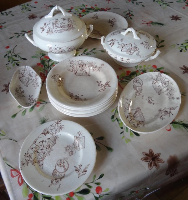 assiette en porcelaine de chine , Asie , voir signature