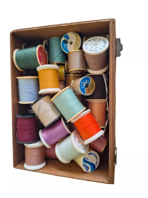 sewing thread lot spools