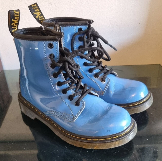 Stivali blu Dr Martens taglia 12 per bambini