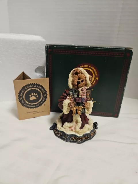 1995 Boyds Bears GHOST OF CHRISTMAS PRESENT Holiday Figurine With Box 3E-5593