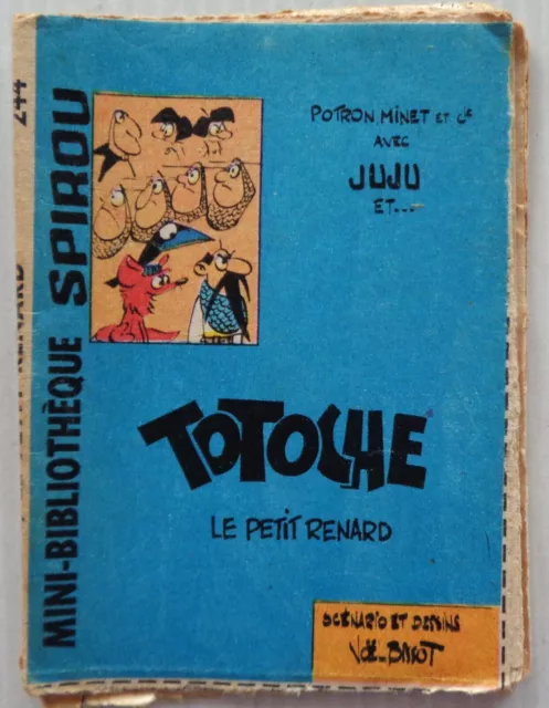 Mini Story No 244 Totoche The Petit Fox Spirou No 1388 Bissot 1964