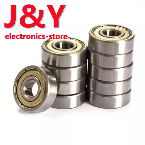 10PCS Flange Ball Bearing 608ZZ 8*22*7 mm Metric Flanged Bearing