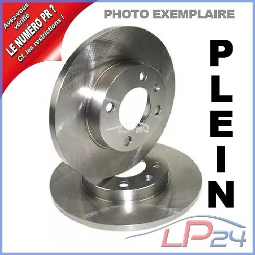 2x DISQUE DE FREIN ARRIÈRE PLEIN Ø256 POUR VW GOLF PLUS 5M 5 6 5K AJ 1K 1.4-3.2