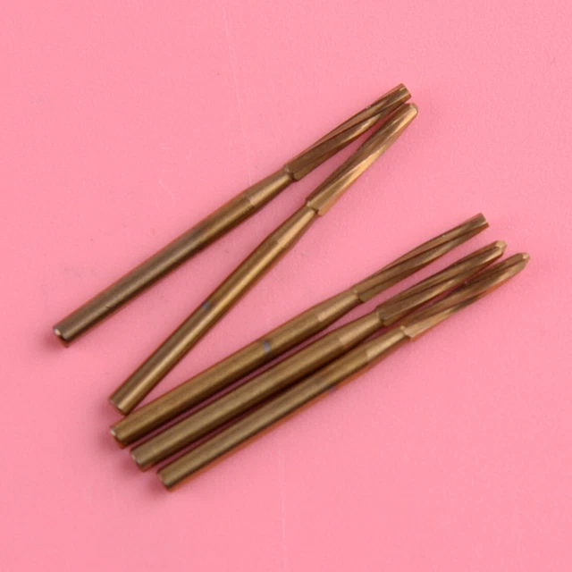 5x Carbure Tungstène Endodontique Dentaire Acier Fraise l'extraction Foret 25mm
