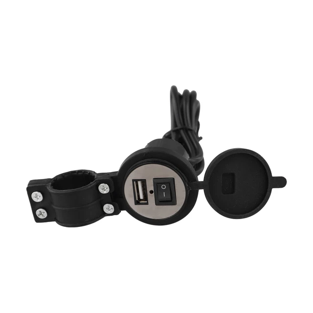 Chargeur USB Moto 12V 2A - Installation Directe Pour Téléphone - Compatible Avec La Plupart Des Motos