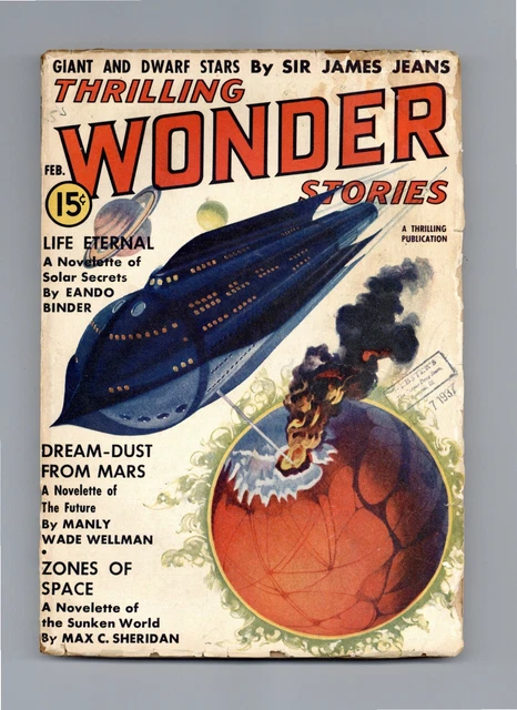 Thrilling Wonder Stories Pulp Feb 1938 Vol. 11 #1 GD/VG 3.0