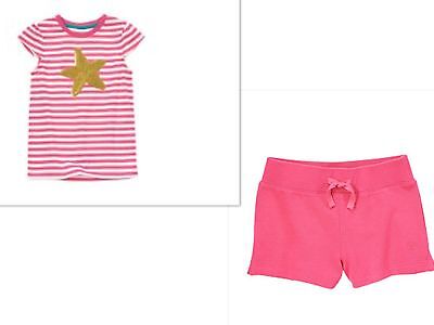 New Gymboree  Striped Star Top And Pink Shorts  Girls Outfits Size  5