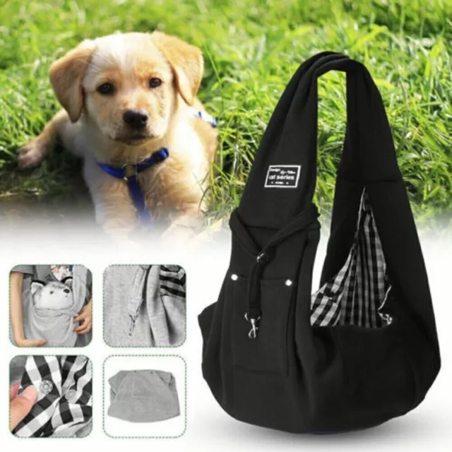 Pet Dog Sling Carrier Bag Outdoor Travel Puppy Cat Totes Shoulder Messenger Bag 2