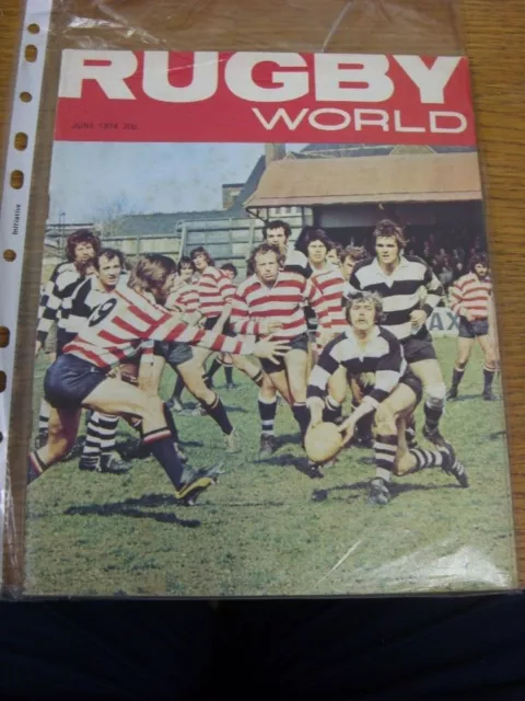 Jun-74 Rugby World Magazine: Volume 14 Number 06 - Coventry v Rosslyn Park, Semi