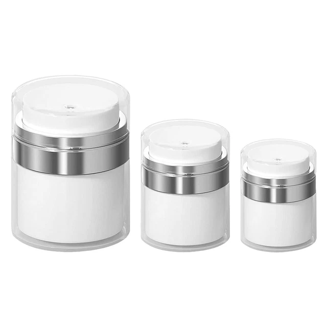 1PCS/3pcs Travel Lotion Container Cream Jar Vacuum Bottle Refillable Container