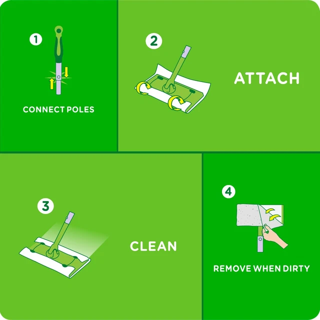 Swiffer Sweeper Dry Sweeping Pad Floor Mopping Cleaning Refills ~ Lavender 52 Ct 10