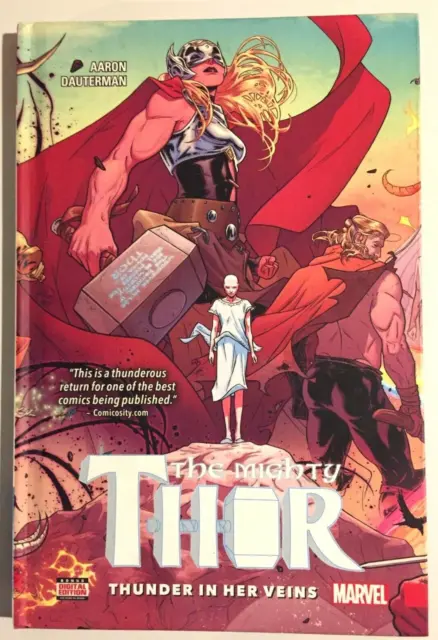Marvel~2016~THE MIGHTY THOR:THUNDER IN HER VEINS~1st Print~HC~Collects #1-5~NM-