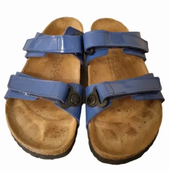 Birkenstock Madura Blue Birkis Two Strapped Sandals Size EU 38 US 7
