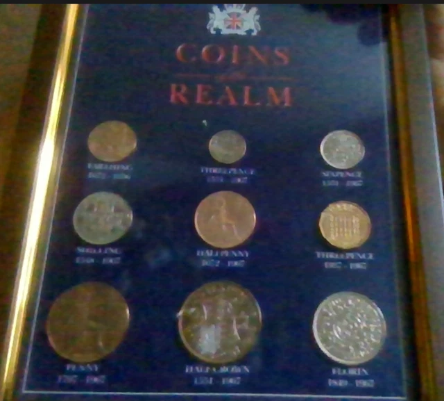 Coins Of The  Realm Set In Frame