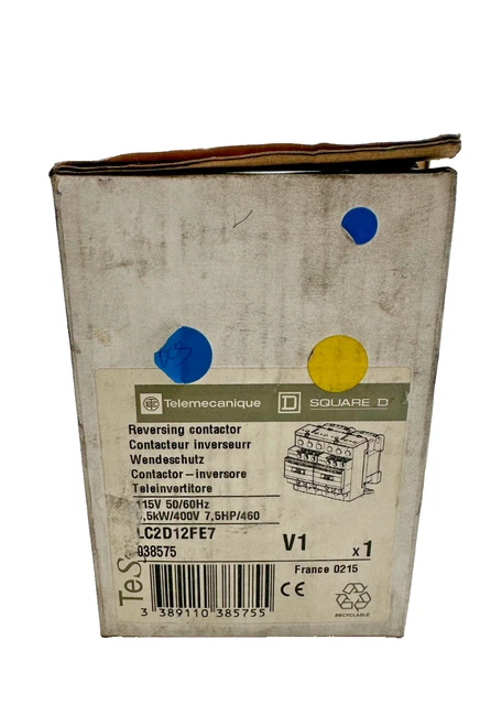 SCHNEIDER LC2K0610B7 - Contacteur Inverseur 6A Tesys 3P Ac3 440V Bobine 24 V EUR 47,49 - FR