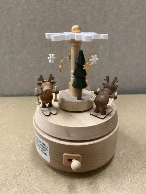 Wooderful Life Wood Christmas Music Box Jean Cultural and Creative