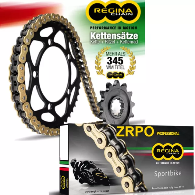 Kit Catena per Aprilia Etx 350 Tuareg Con regina Zrpo Catena da Gara Z-Ring Oro