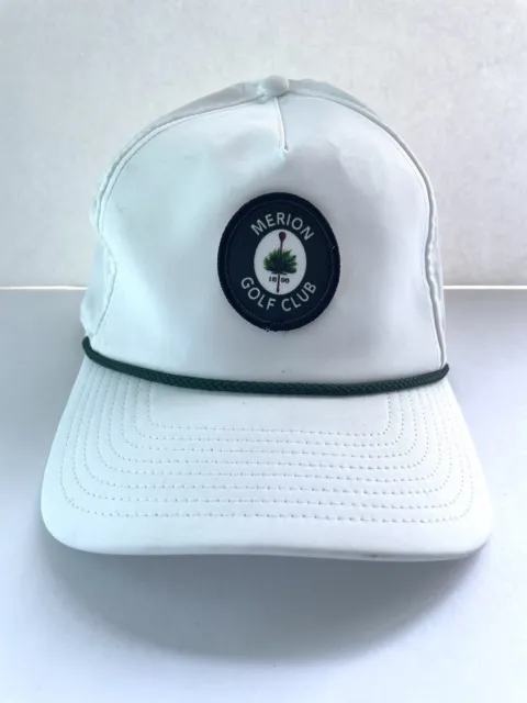 MERION GOLF CLUB Snapback Adjustable HAT By Imperial White Cap