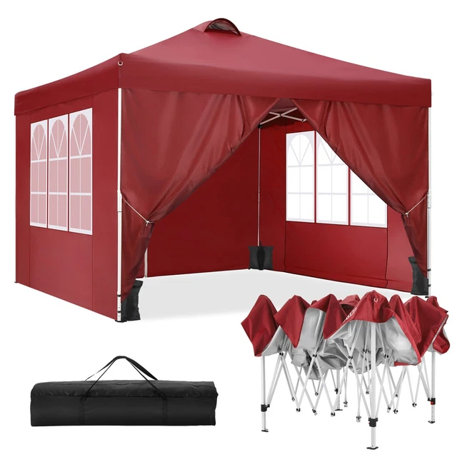 Faltpavillon Pavillon 3x3m Wasserdicht Partyzelt Gartenzelt UV Popup faltbar NEU