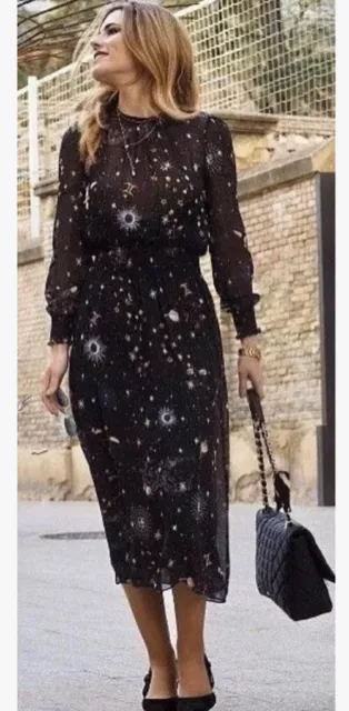 Zara zodiac hot sale print dress