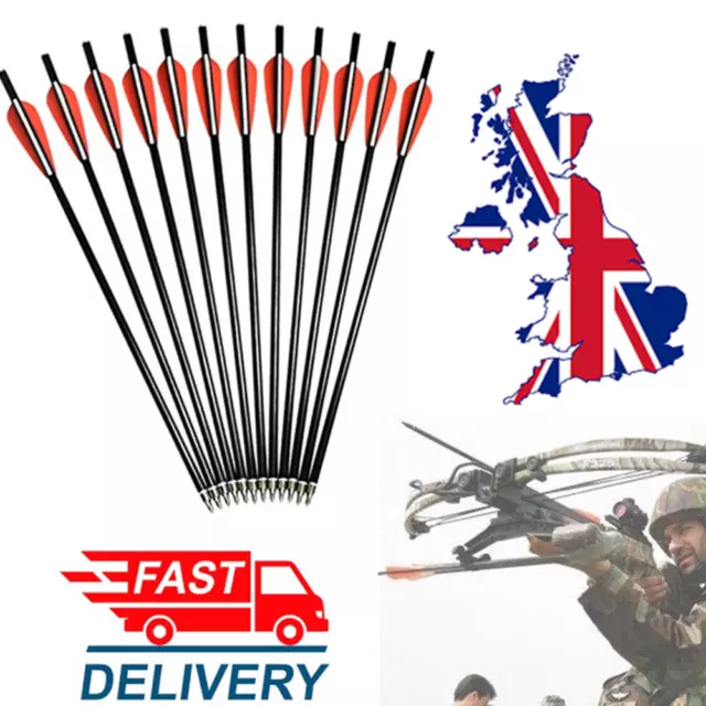 12X 14"/16" Fiberglass Crossbow Bolts Hunting Arrows Shooting Practice Best Bolt