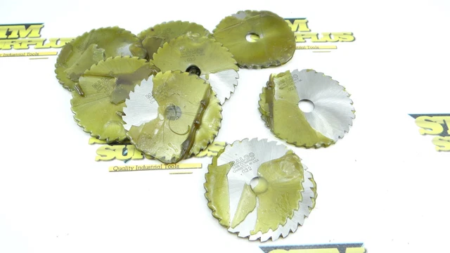 8 Freshly Sharpened Malco Hss Saws 2-7/8" Dia X .028" & .032" Widths