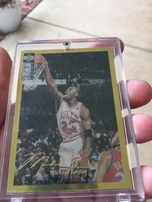 MICHAEL JORDAN CARD. Upper deck Collectors Choice Very Rare Gold