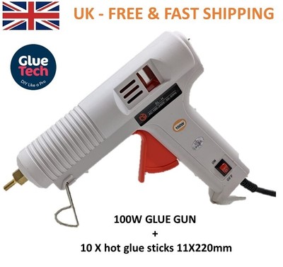 COLLA PISTOLA A CALDO innesco Elettrico Fai Da Te Adesivo Artigianato 2 Bastoncini di colla GRATIS UK 