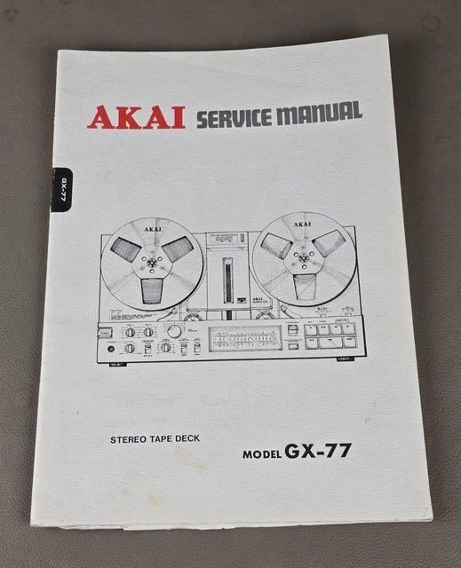 Rulli Di Pressione Per Registratore A Nastro Akai GX-77 - BlackReel 3131.8