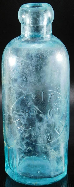 1800's Seitz Bro Easton PA Hutchinson Blob Top Bottle Beer Soda Water