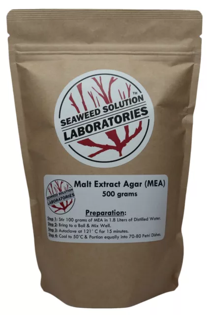 Malt Extract Agar (MEA) 500 grams - Great For Growing Mushrooms! - FREE SHIPPING