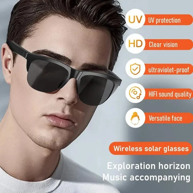 Glasses with music outlet
