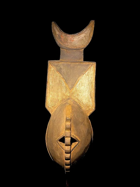 African Tribal Art Wooden Carved African Large bobo Molo mask -1453