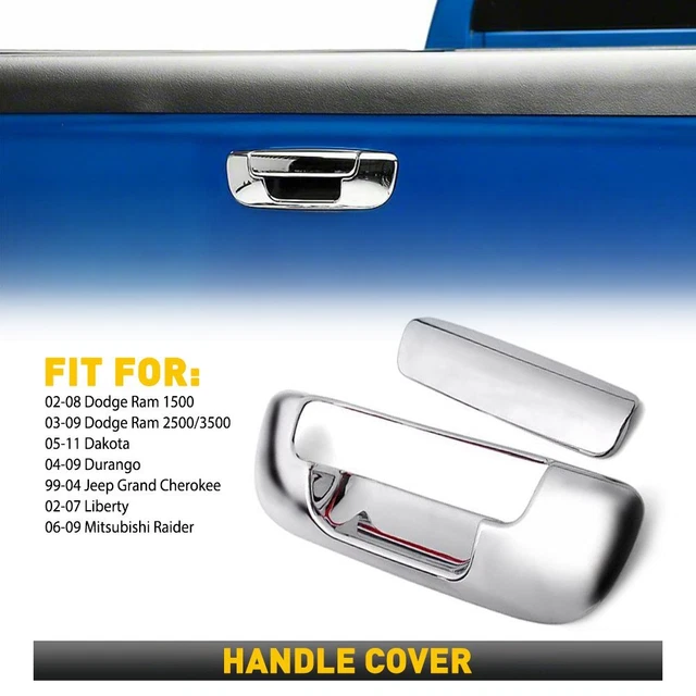 For 1999-2004 Jeep Grand Cherokee Chrome Tailgate Handle Cover Trims Free Return